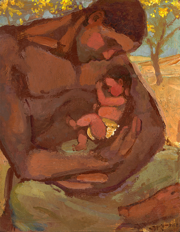Father and Child by J. Kirk Richards