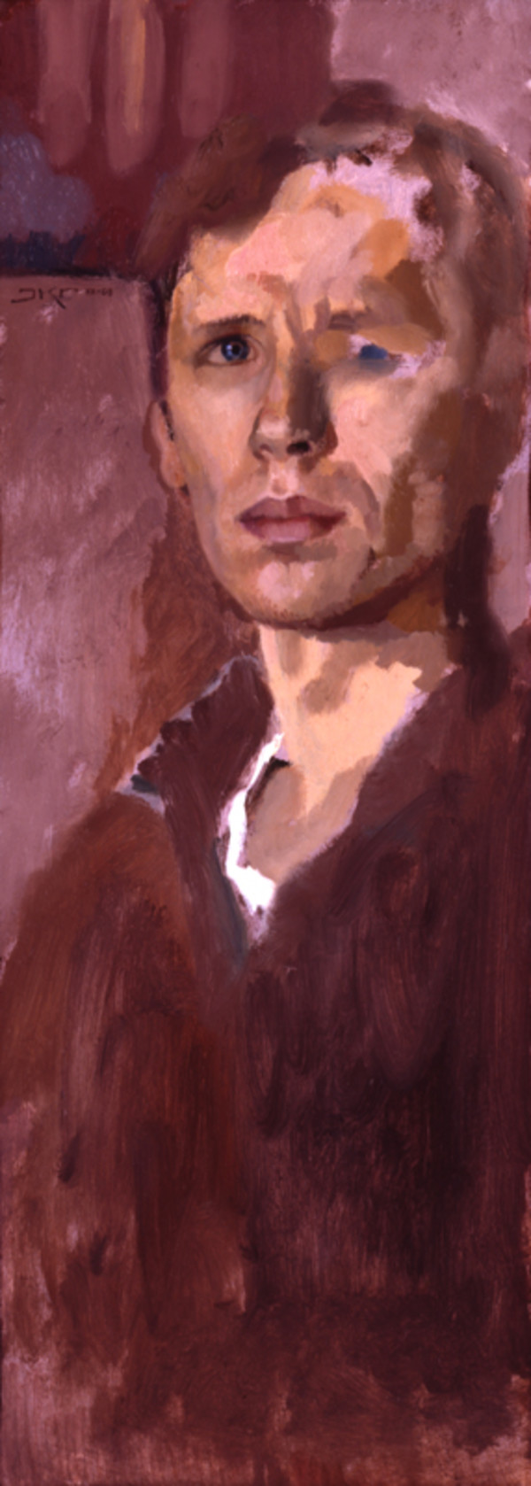 Self Portrait, One Good Eye by J. Kirk Richards
