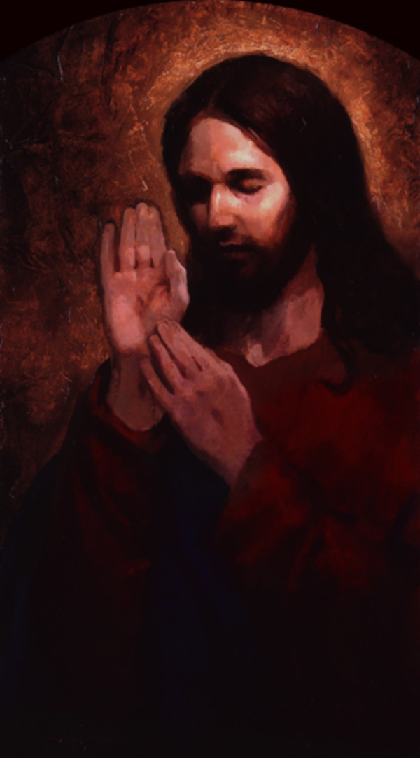 Christ Portrait with Stigmata by J. Kirk Richards