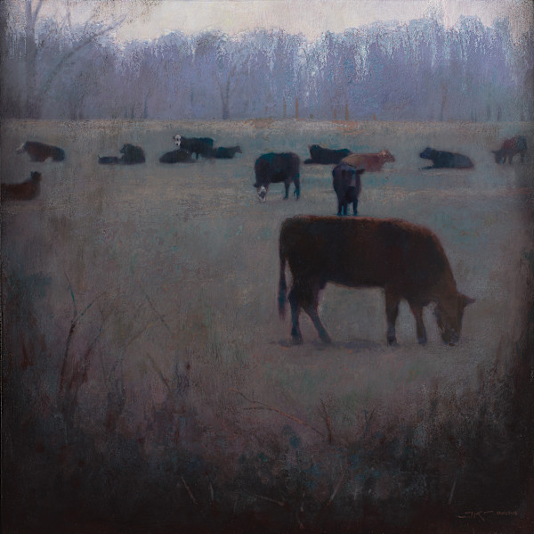 Tree-Lined Pasture by J. Kirk Richards