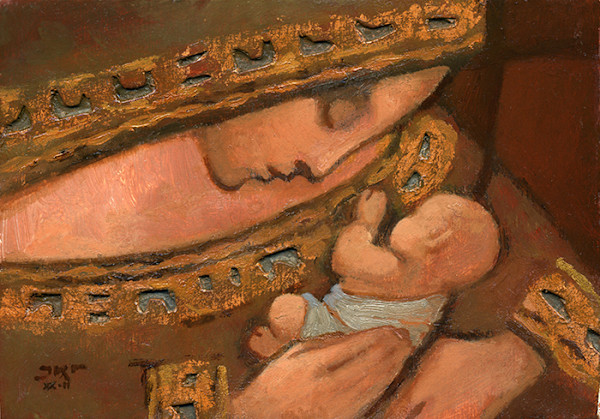 Mother and Child (Old World) by J. Kirk Richards