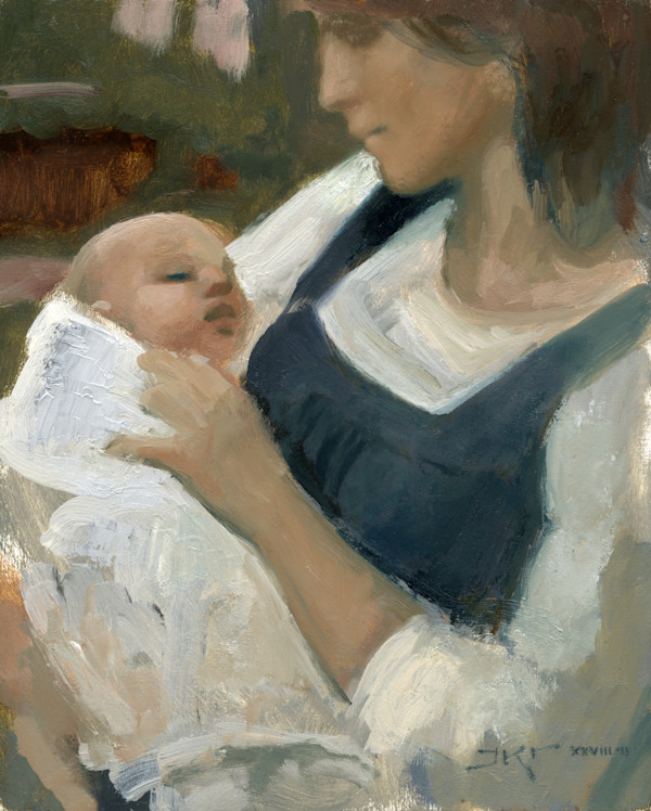 Baby and Mom by J. Kirk Richards