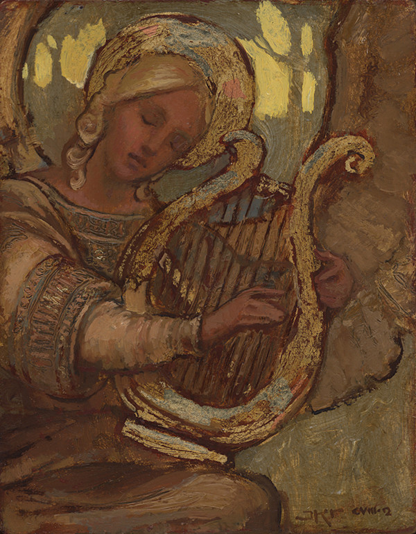 Angel with Harp by J. Kirk Richards