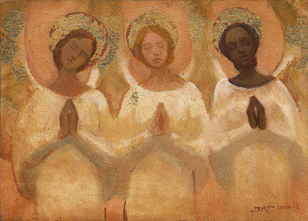 Three Christmas Angels by J. Kirk Richards