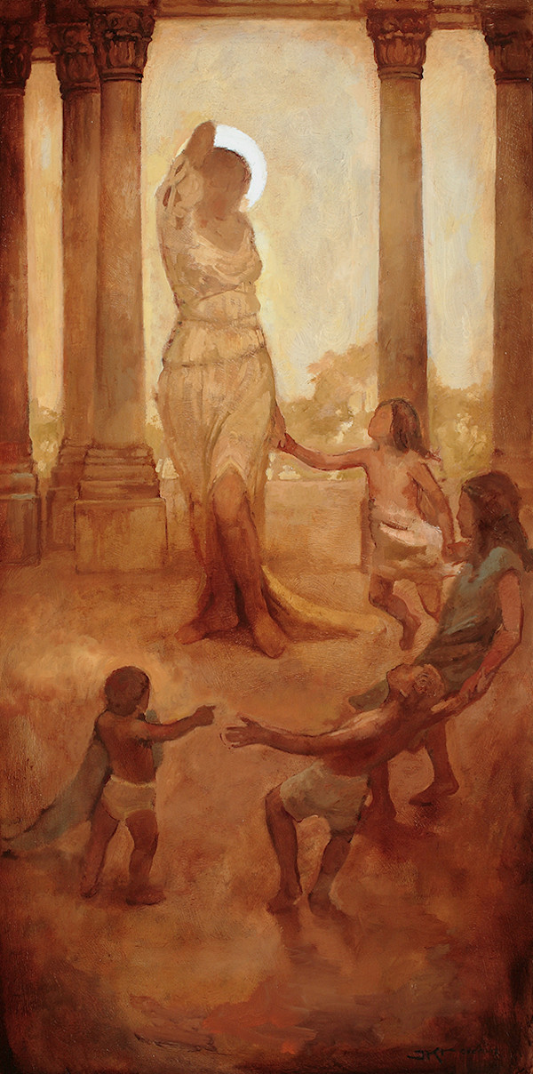 Goddess With Kids In Tow by J. Kirk Richards