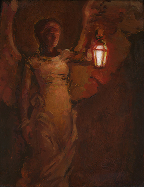 Angel with the Lamp by J. Kirk Richards