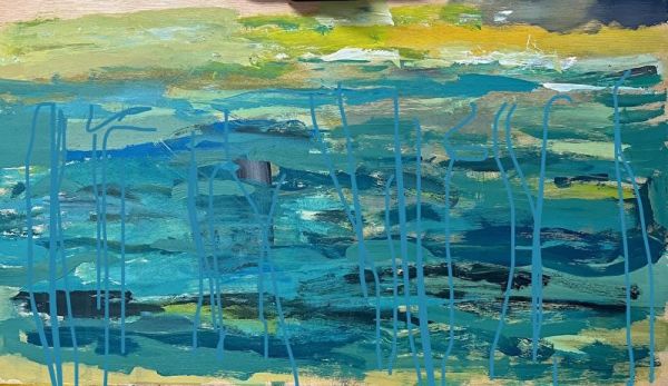 We Stood on the Bridge Overlooking the Water by Carla Wilson