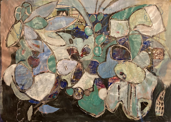 Blue garden by Elisabeth Jahren