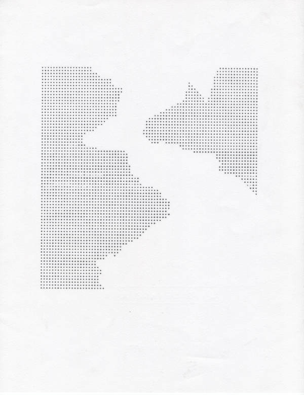 continents in dots