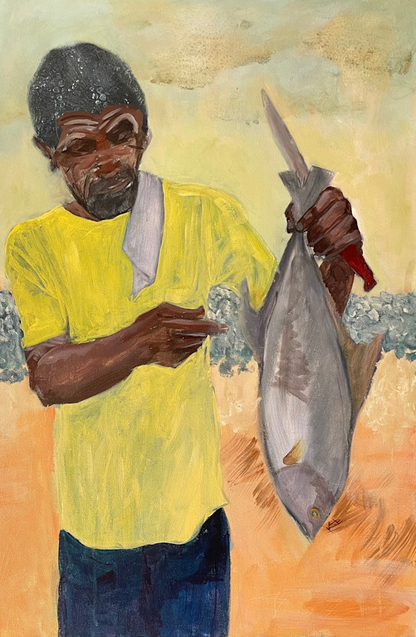 Fried Fish and Steamed Cabbage with Scotch Bonnet Peppers by Katherine Cox Knapp