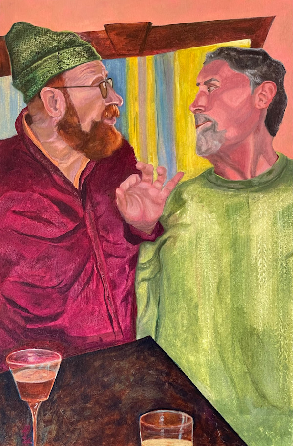 Two Men Arguing In A Bar by Katherine Cox Knapp