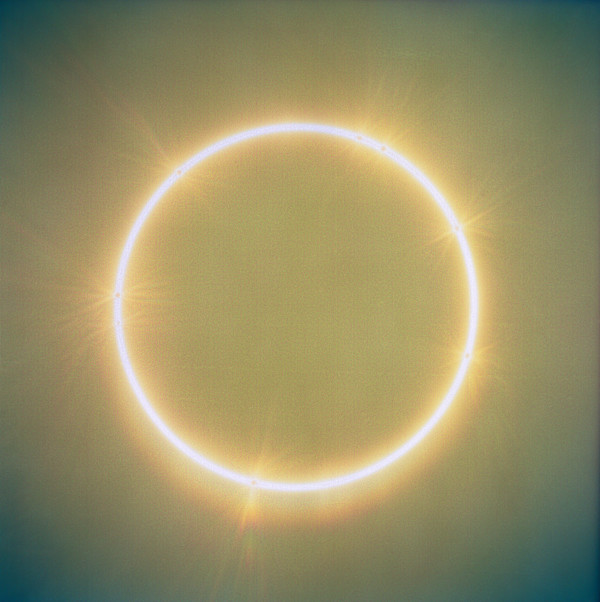 Solar Drawing: Eclipse II Spring, Solar Maximum, 2024, single-continuous, flares