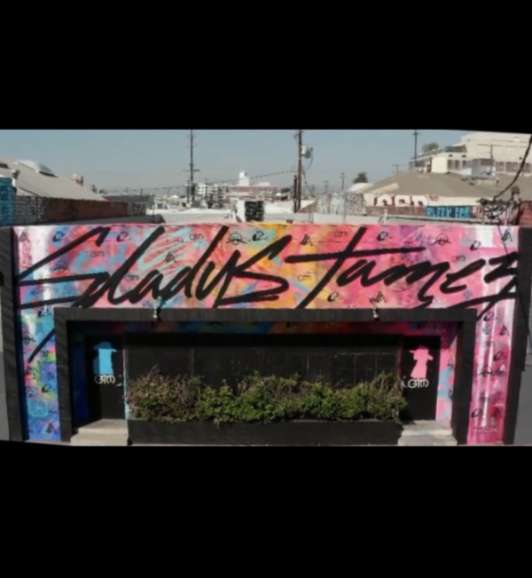Gladys Tamez Storefront Mural by Guerin Swing