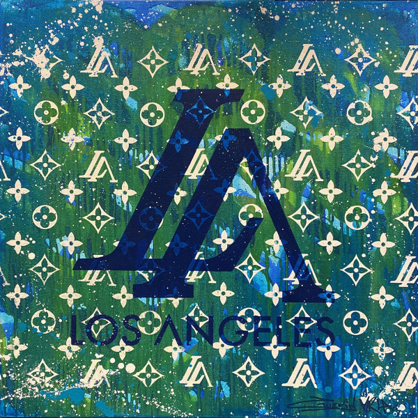 LA Blue (canvas) by Guerin Swing