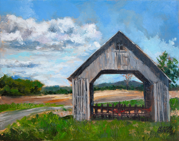 Covered Barn by Melissa Carroll