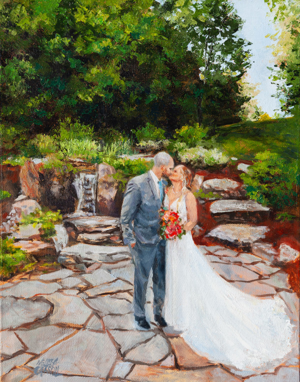 Wedding Painting by Melissa Carroll