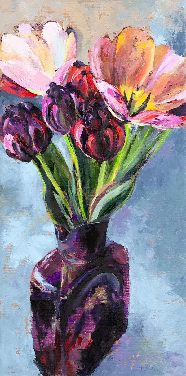 Purple Tulips by Melissa Carroll