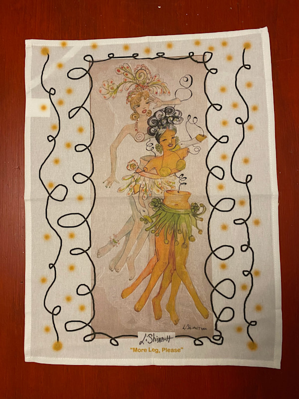 "More Leg, Please" - Digital Tea Towel Print by Lisa Shinault
