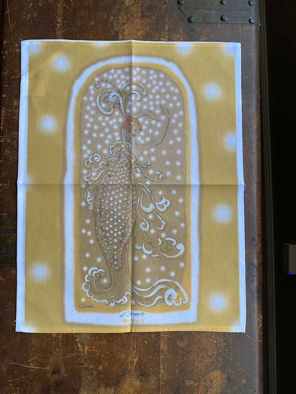 "MerMay II" - Digital Tea Towel Print by Lisa Shinault
