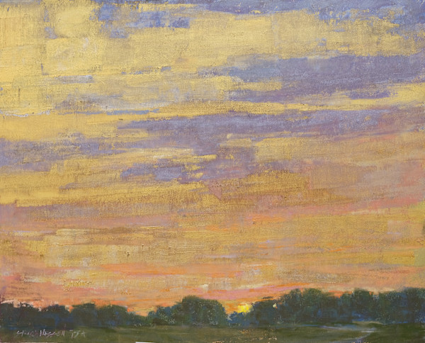 Truly Golden Sunset by carol strock wasson
