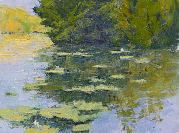 Waterlilies Oil by carol strock wasson