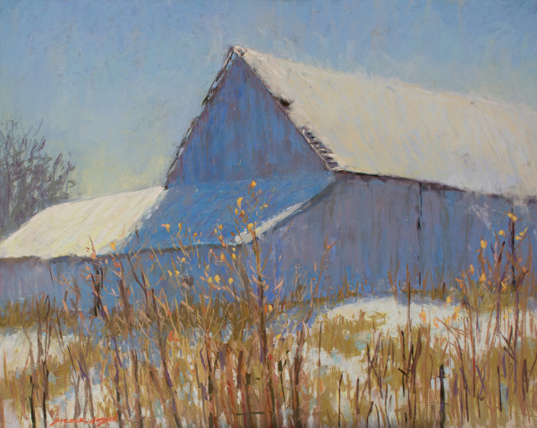 Winter Barn by carol strock wasson