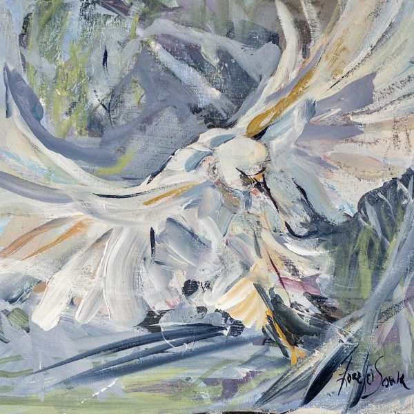 Great Egret Wing Span by Lorelei French Sowa