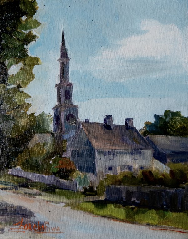 The First Congregational church of Old Lyme by Lorelei French Sowa