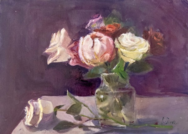 Peonies and Roses by Lorelei French Sowa