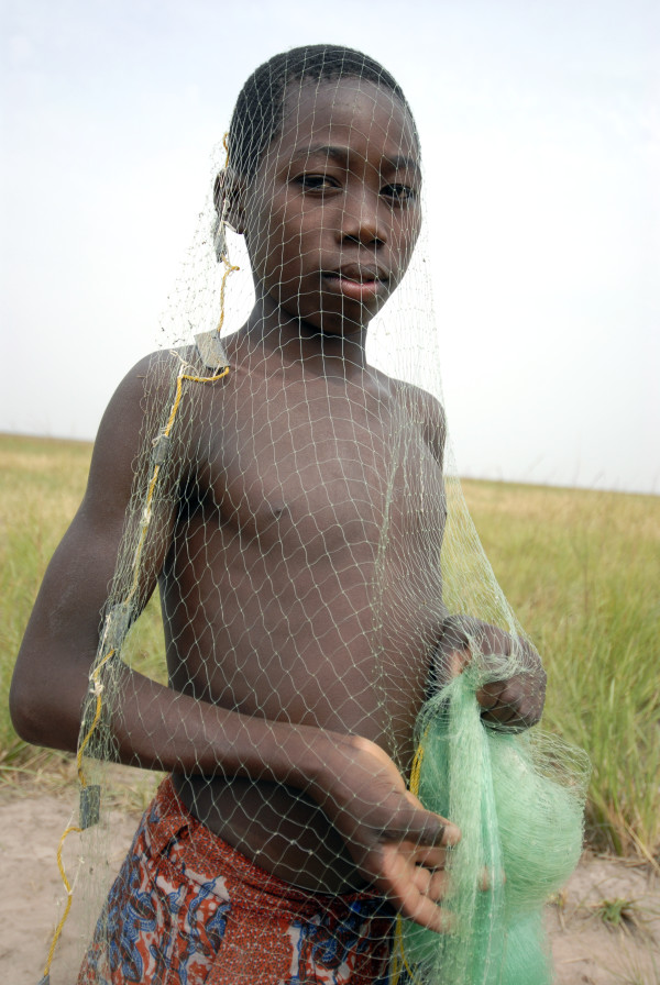 Untitled (Fishing boy with nets)