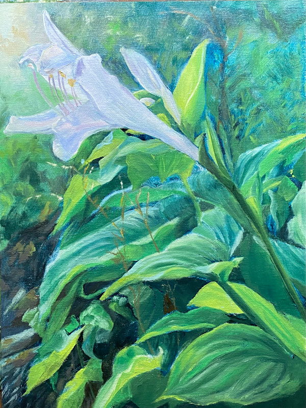 Hosta Morning by Rosemary Pergolizzi