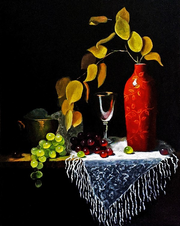 Red Vase by Pamela Hiatt