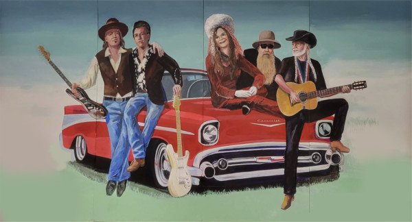 Austin Music Legends Mural by Dan Terry