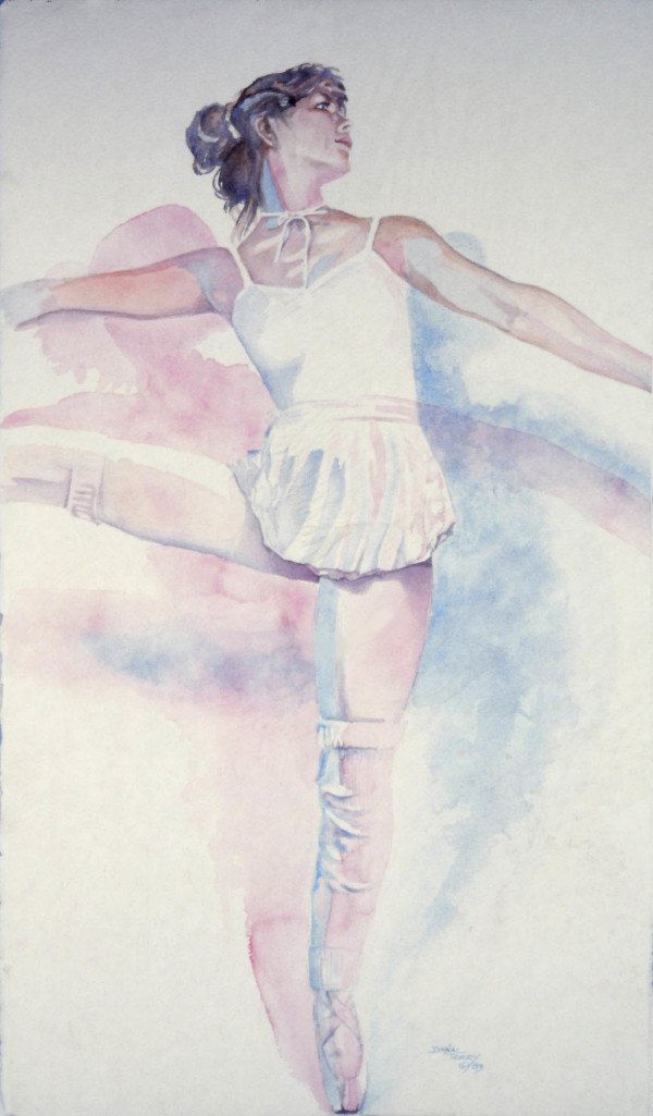 Dancer in Whites limited edition orig size 2/100 by Dan Terry