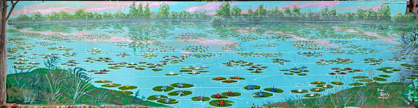 Lake Monet Waterlily Fantasy Mural by Dan Terry
