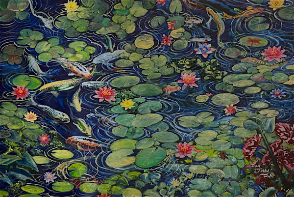 Living Koi Pond by Dan Terry