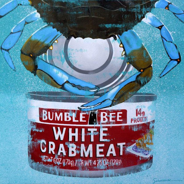 Canned SEA, Bumble Bee White Crabmeat, Original by Julie Siracusa, Image 1.
