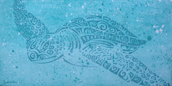 Fleur de SEA, Sea Turtle, Number 1, Original by Julie Siracusa, Image 1.
