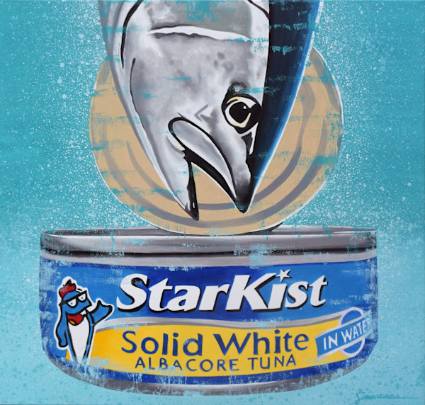 Canned SEA, Starkist Solid White Albacore Tuna, Original by Julie Siracusa, Image 1.