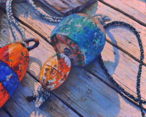Buoys On The Wood by Jeff Fioravanti