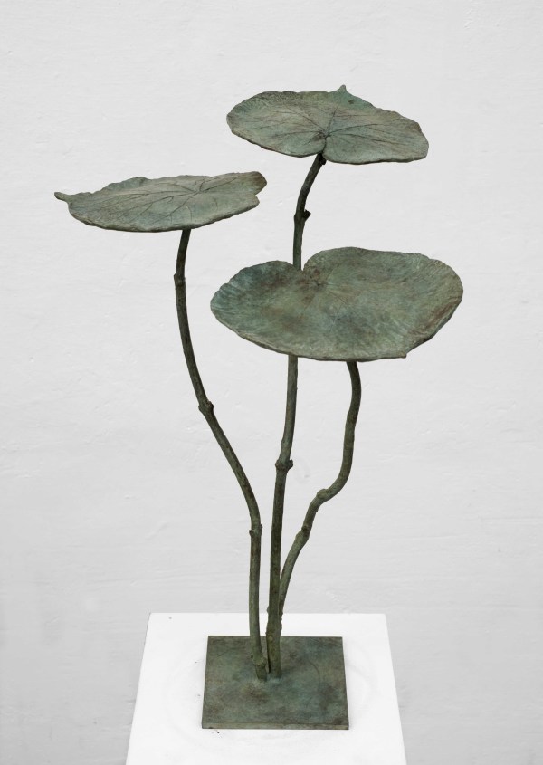Nénuphars sur branche (Green) by Clotilde ANCARANI