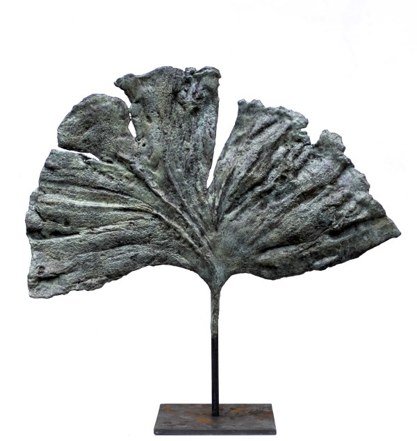 Grande feuille de Ginkgo (Green) by Clotilde ANCARANI