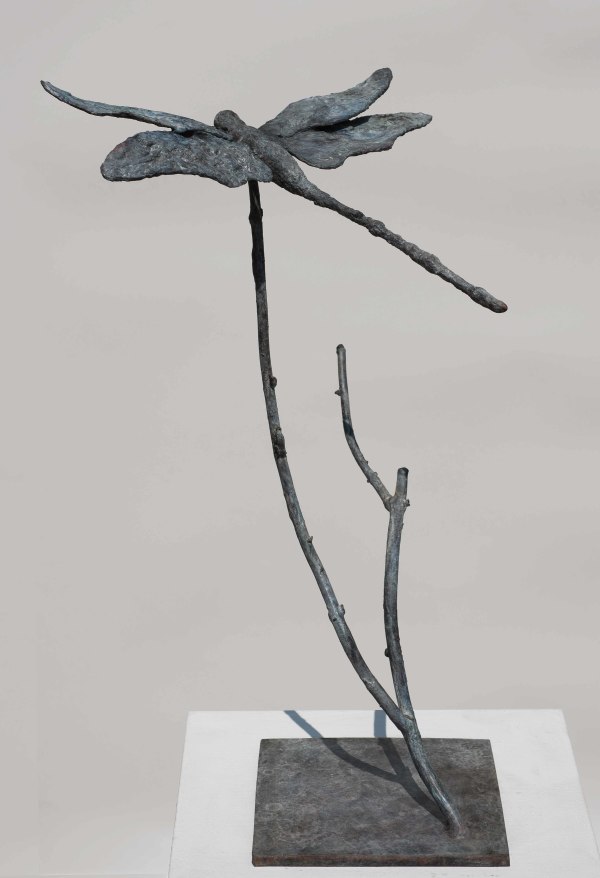 Libellule sur branche (green) by Clotilde ANCARANI