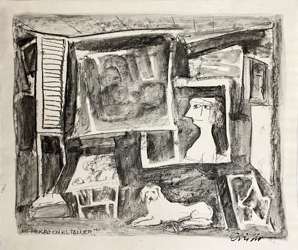 Mi perro en el taller by Ramón Oviedo