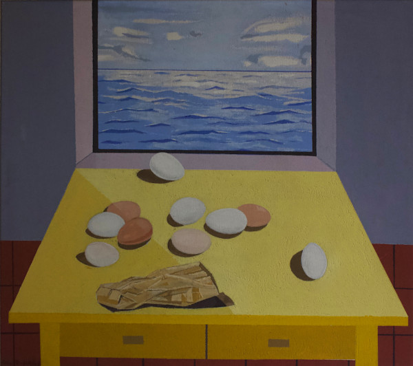 Huevo sobre mesa by Fernando Peña Defilló