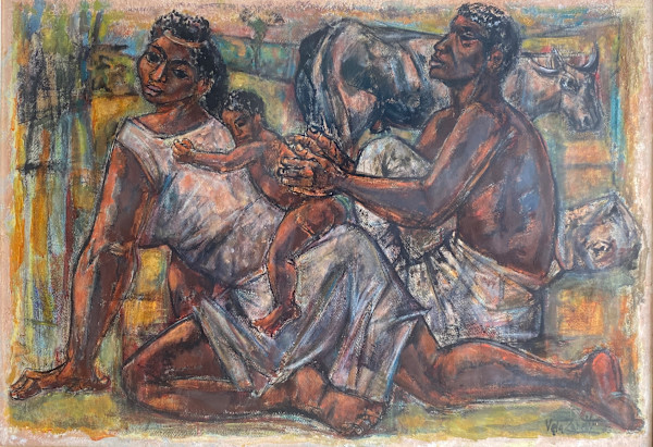Familia jugando by José Vela Zanetti