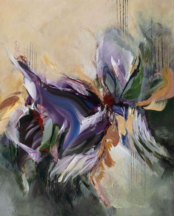 Leaping Iris by Pamela Gene Miller