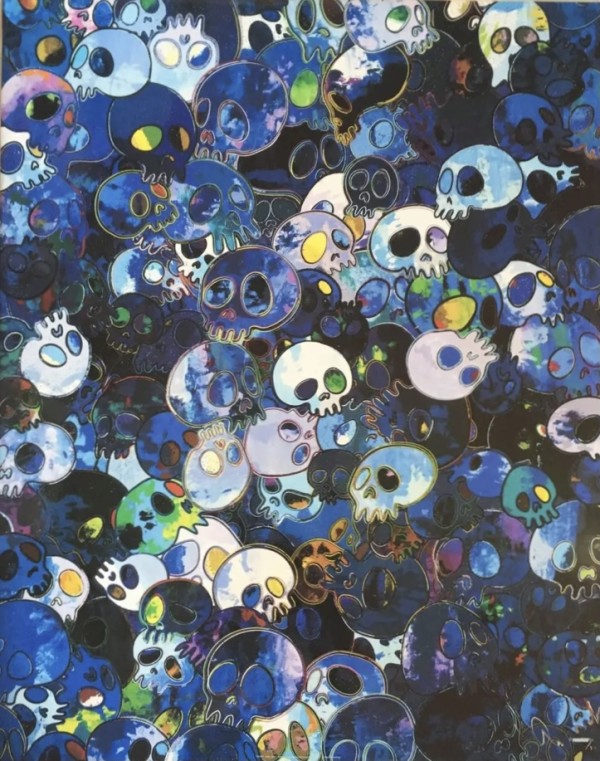 Blue Skulls by Takashi Murakami