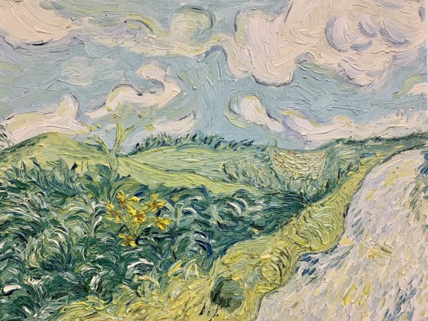 Green Wheatfields, Auvers, after Van Gogh by Jennifer Pellegrino
