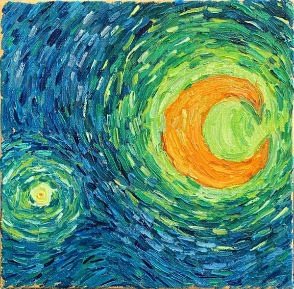 "Starry Night"  Moon by Jennifer Pellegrino